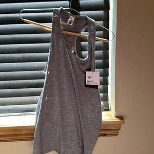 Grey Senita Athletic shirt. Nice and roomy for workout.